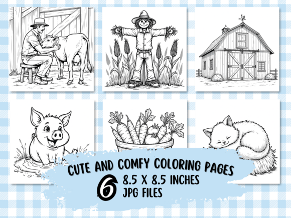 Download Cute Sunny Farm Coloring Book - Cute Collection