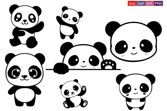 Download Panda Svg,Cute Panda Svg Bundle,png - Cute Collection