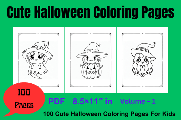 Download 100 Cute Halloween Coloring Pages - Cute Collection