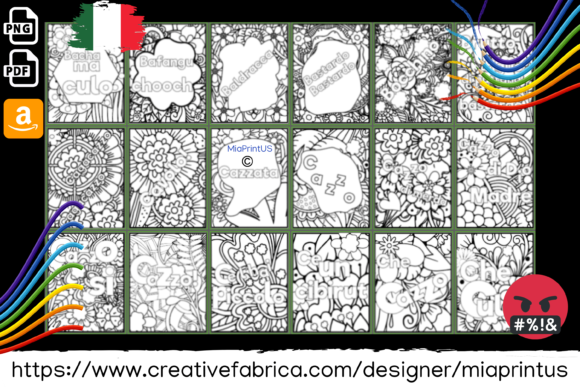 Download Italian Swear Words Coloring Book - Swear words coloring book Collection