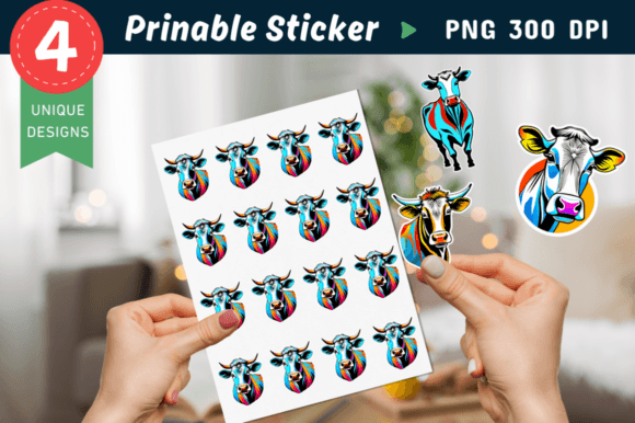 Download Cow Sticker, Cute Cow, Kawaii Cow,animal - Cute Collection