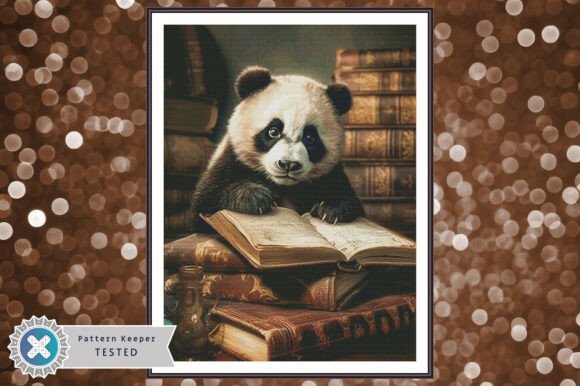 Download Cross Stitch Chart PDF Reading Panda - Pdf Collection