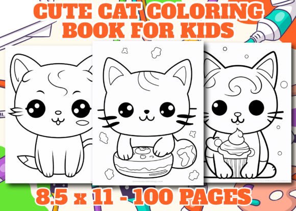 Download Cute Cat Coloring Pages for Kids - Cute Collection