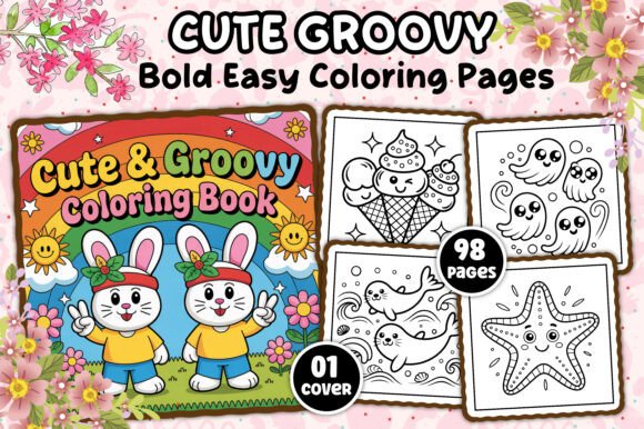 Download Bold Easy Cute &amp; Groovy Coloring Pages - Cute Collection
