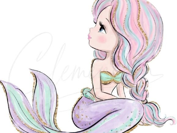 Download Cute Mermaid Girl PNG - Cute Collection