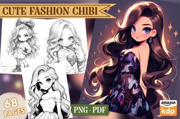 Download Cute Fashion Chibi Girls Coloring Pages - Cute Collection