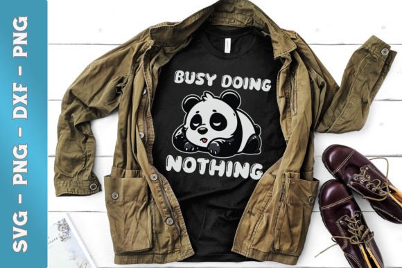 Download Busy Doing Nothing Cute Panda SVG - Cute Collection