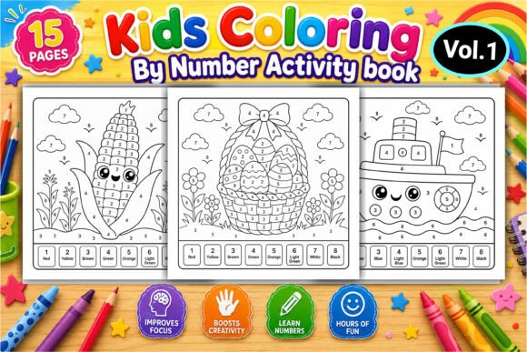 Download Kids Color by Number Coloring Pages - Color by number Collection