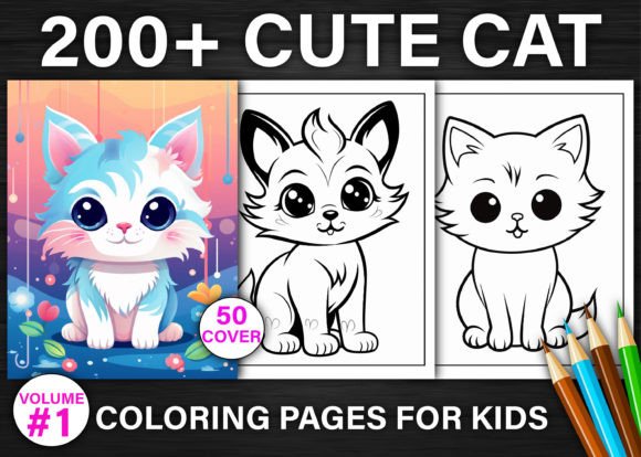 Download 200 Cute Cat Coloring Pages for Kids - Cute Collection