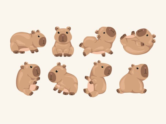 Download Capybara Mammal Mascot Zoo Pet Cute Cart - Cute Collection