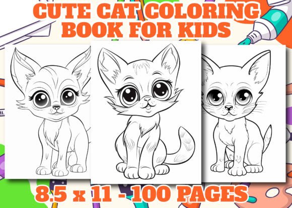 Download Cute Cat Coloring Pages for Kids - Cute Collection