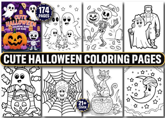 Download Cute Halloween Coloring Pages for Kids - Cute Collection