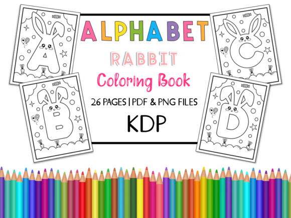 Download KDP Alphabet Rabbit Coloring Book - Kdp alphabet Collection