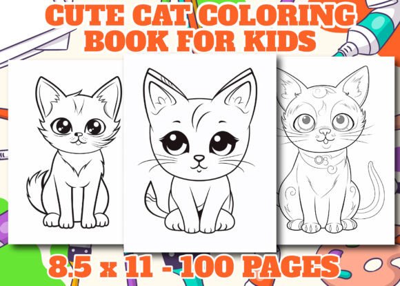 Download Cute Cat Coloring Pages for Kids - Cute Collection