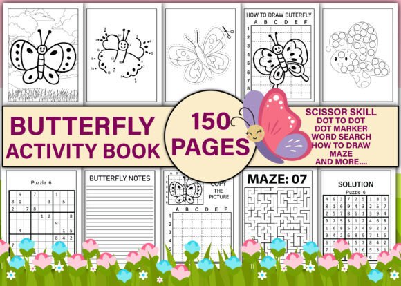 Download Cute Butterfly Activity Book for Kids - Cute Collection