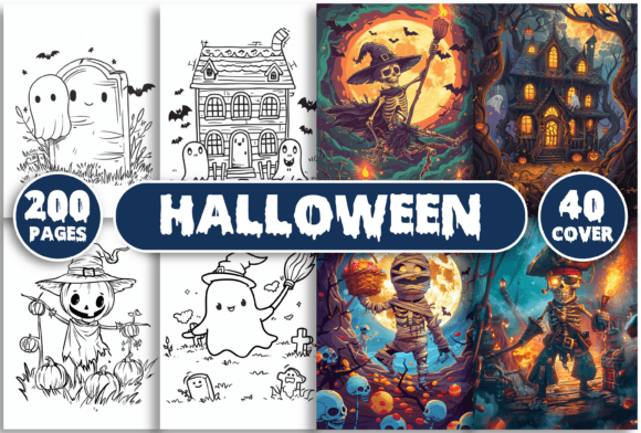 Download 200 Cute Halloween Coloring Book Pages - Cute Collection