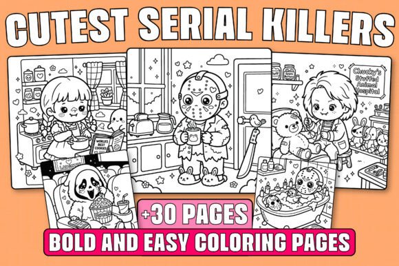 Download Cutest Serial Killers Coloring Book - Cute Collection