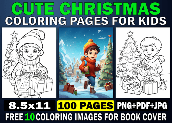 Download Cute Christmas Coloring Pages for Kids - Cute Collection