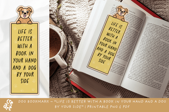Download Dog Bookmark | Printable PNG &amp; PDF - Pdf Collection
