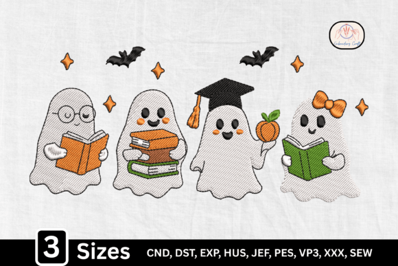 Download Cute Reading Halloween Book Ghost - Cute Collection