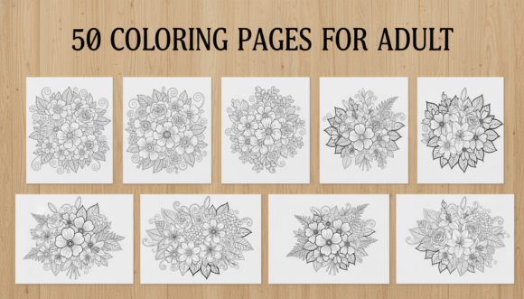 Download 50 Flower Coloring Pages for Adults PDF - Pdf Collection