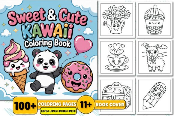 Download Sweet &amp; Cute Kawaii Coloring Book Kids - Cute Collection