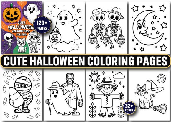 Download Cute Halloween Coloring Pages for Kids - Cute Collection
